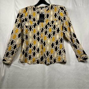 Women’s Como Black Chain Pattern Shirt